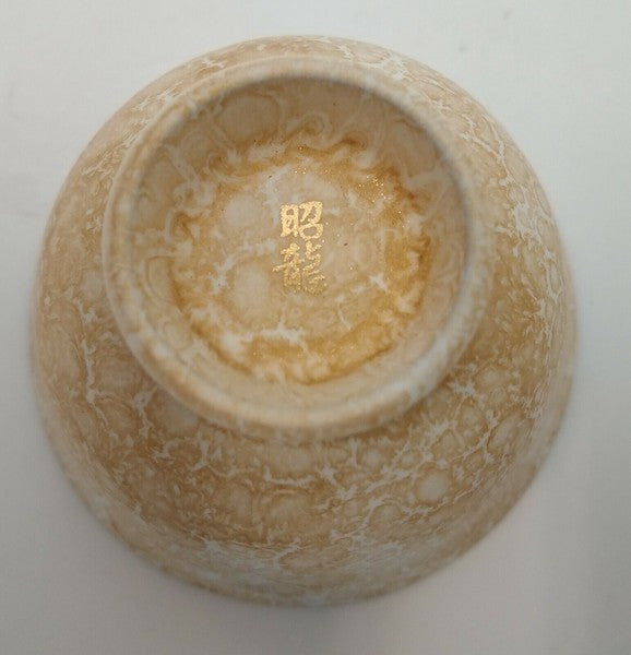 Ceramesh Shoryu White Tenmoku Matte Gold Tea Set