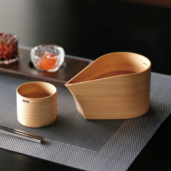 Odate Magewappa Katakuchi Sake Set