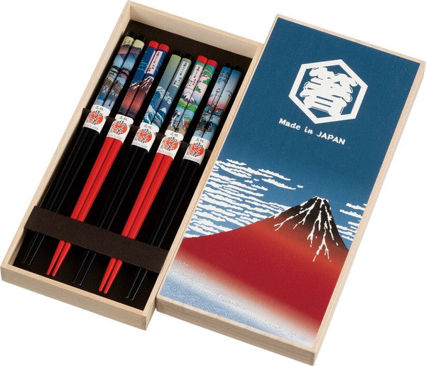 Tokaido Red Fuji Paulownia Box 5 pieces