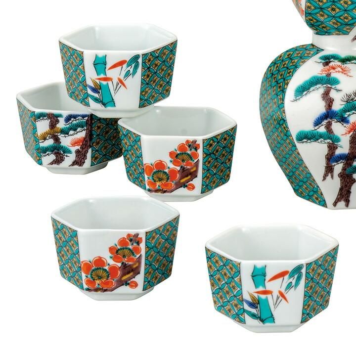 Sakeware Pine, Bamboo and Plum