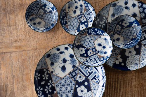 Yuzen small plates Set (4pcs)