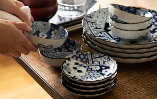 Yuzen small plates Set (4pcs)