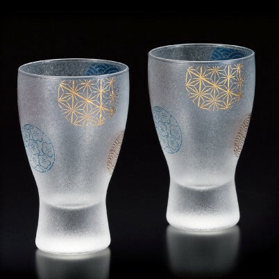 Premium Marumon Sake Glass Pair for Junmai, Daiginjo & Cold Sake