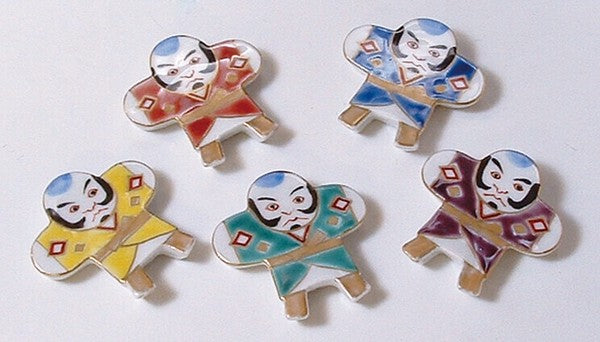 Kyoto ware/Kiyomizu ware Yakko kite Chopstick Rest