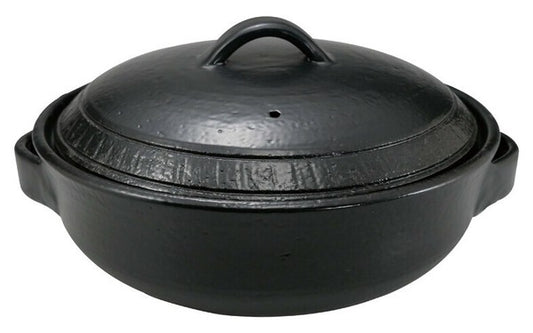 Flying Plane Black Direct Fire Clay Pot