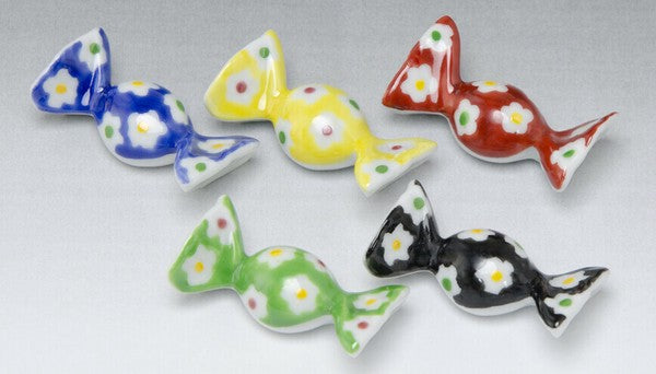 Kyoto Ware/Kiyomizu Ware Colorful Candy Chopstick Rest Set (5pcs)