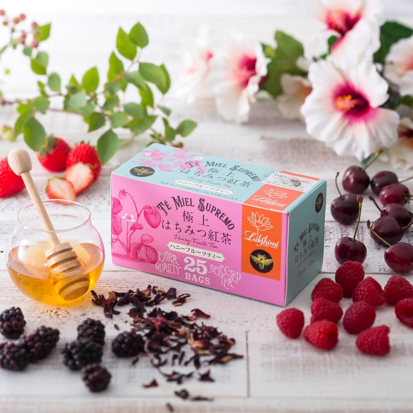 Lakshimi Te' Miel SUPREMO Premium Honey Fruit Tea 12 Bags (Letter Package)
