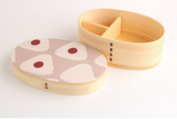 Bento box with rice balls and pickled plums 4 sizes