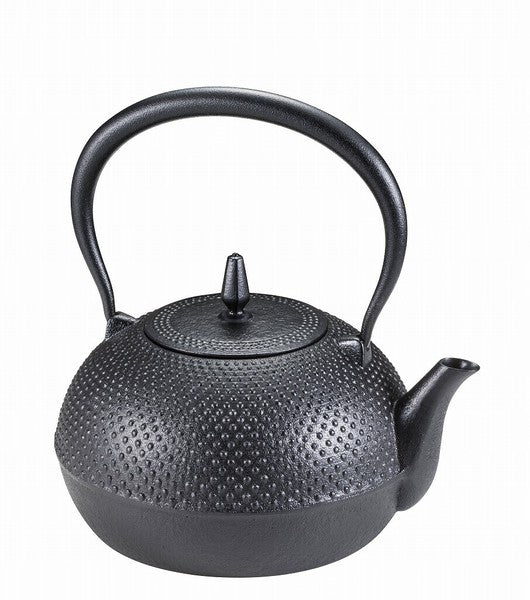 Small Nambu Iron Kettle, Gardenia, Hail Pattern