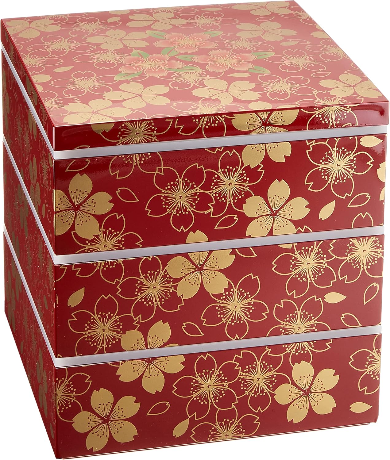 Jubako Box Japanese Traditional 3 Tiers Bento Box, Made in Japan