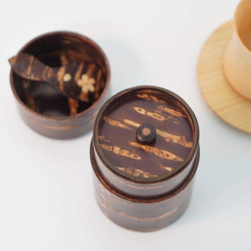 Cherry wood Chazutsu gift set