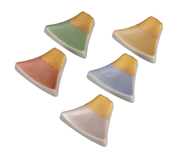 Kutani ware Chopstick rest Luster Fuji K7-409