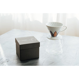 HARIO x Tachikichi V60 Transparent Dripper 02 Ceramic Shozui