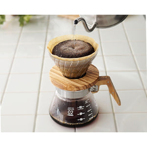 V60 Transparent Dripper Olive Wood 01