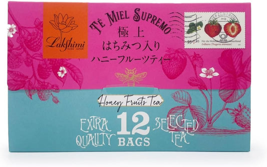 Lakshimi Te' Miel SUPREMO Premium Honey Fruit Tea 12 Bags (Letter Package)