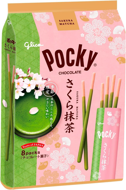 Pocky Sakura Matcha Sweets Chocolate 8 Packs